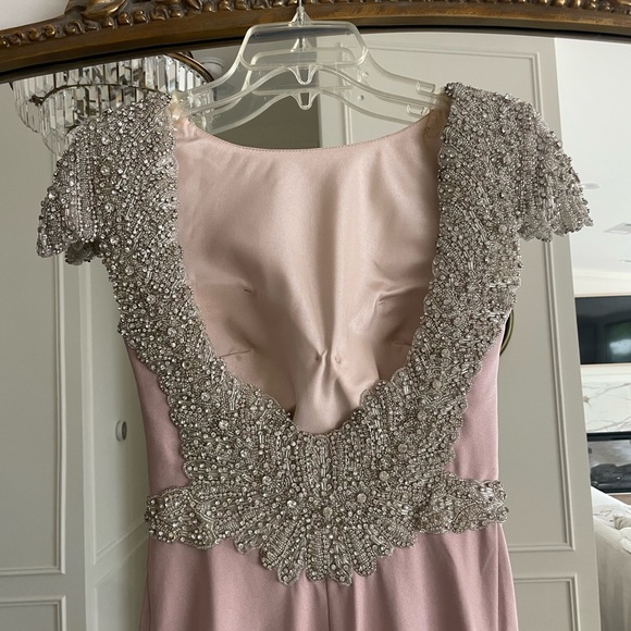 Tarik Ediz - light pink and beaded gown - Picture 8 of 12